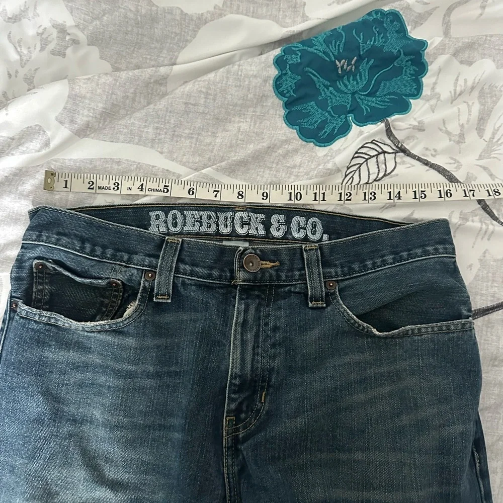 Roebuck & Co Straight Leg Jeans Men’s 32X30 Blue Dark Wash Pant